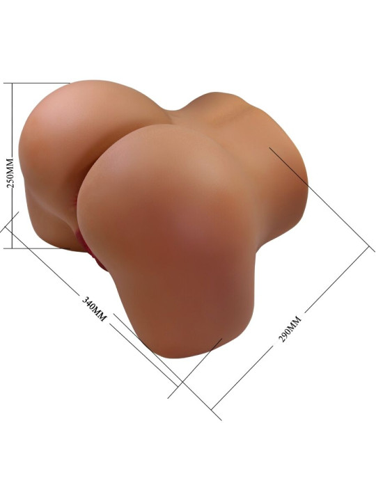 CRAZY BULL - WENDY TRASERO FEMENINO REALISTA VIBRADOR & SUCCIONADOR CON SONIDO 11 KG