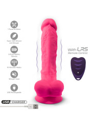 SILEXD - PENE REALÍSTICO MODELO 18 ROSA VIBRACIÓN + CONTROL REMOTO LRS