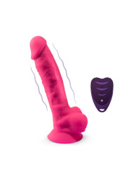 SILEXD - PENE REALÍSTICO MODELO 18 ROSA VIBRACIÓN + CONTROL REMOTO LRS