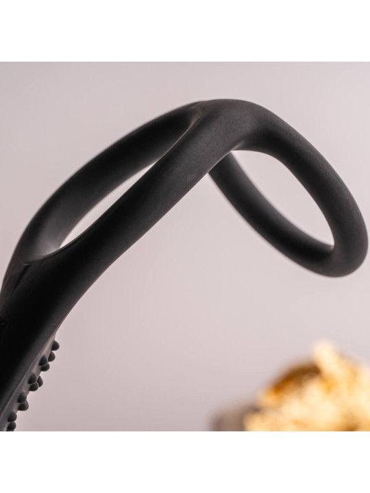 ROCKS- OFF - RO- ZEN RRO PLUG ANAL CON ANILLO VIBRADOR PARA EL PENE NEGRO