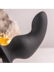 ROCKS- OFF - RO- ZEN RRO PLUG ANAL CON ANILLO VIBRADOR PARA EL PENE NEGRO