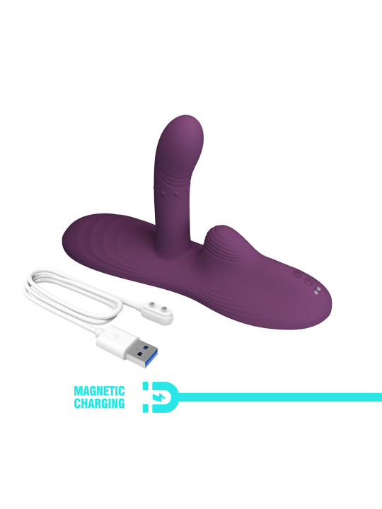 PRETTY LOVE - LUKA SIT-DOWN VIBRADOR CON EFECTO CALOR Y CONTROL REMOTO