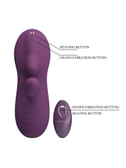 PRETTY LOVE - LUKA SIT-DOWN VIBRADOR CON EFECTO CALOR Y CONTROL REMOTO