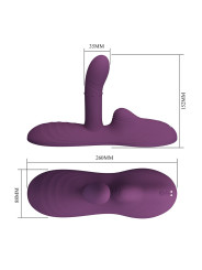 PRETTY LOVE - LUKA SIT-DOWN VIBRADOR CON EFECTO CALOR Y CONTROL REMOTO