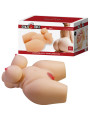 Caja Crazy Bull Grace Vagina and Anal Masturbator junto al torso de TPE tumbado