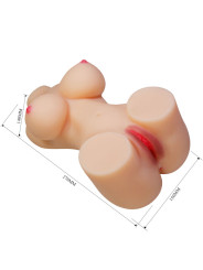 CRAZY BULL - HETTY TORSO FEMENINO REALISTA VAGINA Y ANAL 1.9 KG