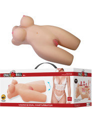 CRAZY BULL - MIA TORSO FEMENINO REALISTA VAGINA Y ANAL 8.5 KG