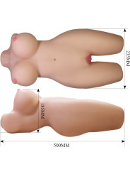 CRAZY BULL - MIA TORSO FEMENINO REALISTA VAGINA Y ANAL 8.5 KG