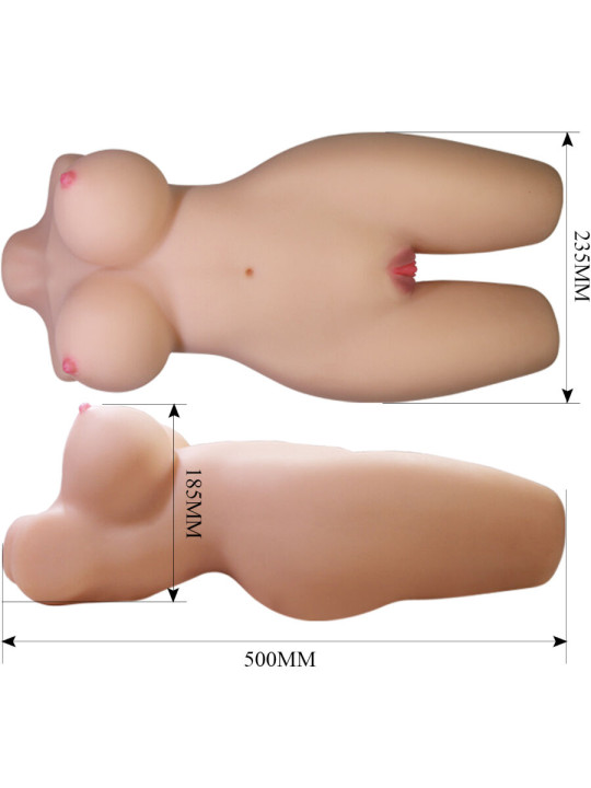 CRAZY BULL - MIA TORSO FEMENINO REALISTA VAGINA Y ANAL 8.5 KG