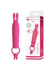 PRETTY LOVE - DELIA VIBRADOR RABBIT CON ANILLO DE SUJECIÓN