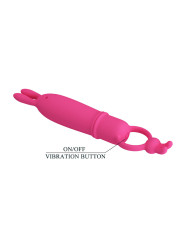 PRETTY LOVE - DELIA VIBRADOR RABBIT CON ANILLO DE SUJECIÓN