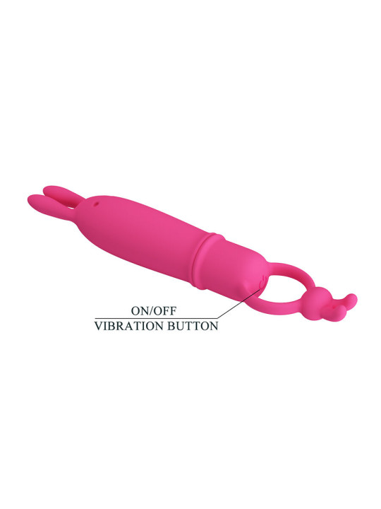 PRETTY LOVE - DELIA VIBRADOR RABBIT CON ANILLO DE SUJECIÓN