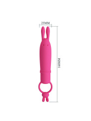 PRETTY LOVE - DELIA VIBRADOR RABBIT CON ANILLO DE SUJECIÓN