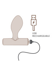 ROCKS-OFF - NOVA ORBITAL PREMIUM PLUG ANAL RECARGABLE 16 FUNCIONES AZUL