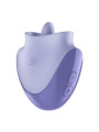 SATISFYER - TONGUE DANCER ESTIMULADOR CLITORIANO CON VIBRACIÓN Y PULSACIONES LILA