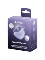 SATISFYER - TONGUE DANCER ESTIMULADOR CLITORIANO CON VIBRACIÓN Y PULSACIONES LILA