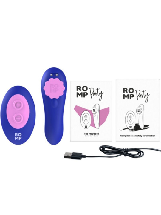ROMP - PARTY PANTIE MAGNÉTICO VIBRADOR SILICONA CONTROL REMOTO