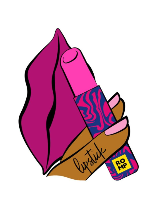 ROMP - LIPSTICK ESTIMULADOR DE CLÍTORIS PINTALABIOS 7 NIVELES