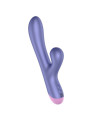 ROMP - PULSE VIBRADOR RABBIT DUAL PUNTO G AZUL ELÉCTRICO