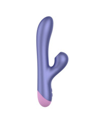 ROMP - PULSE VIBRADOR RABBIT DUAL PUNTO G AZUL ELÉCTRICO
