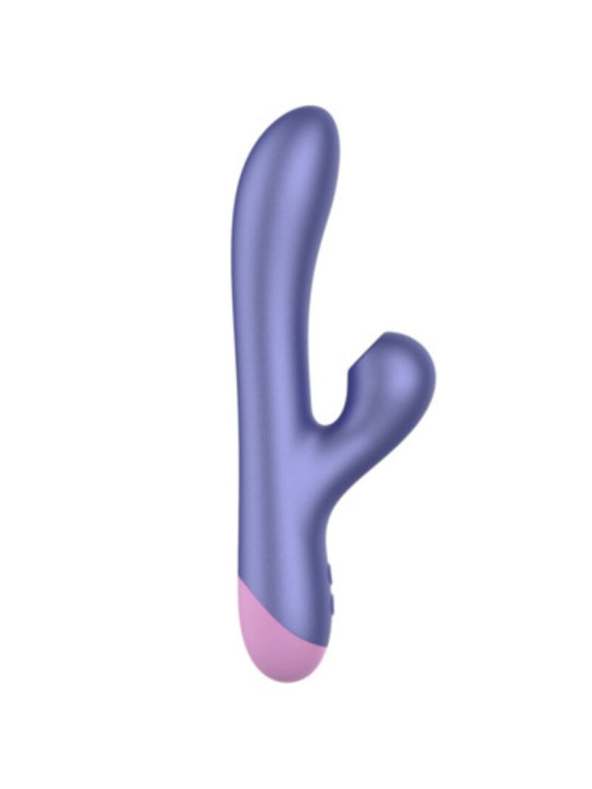 ROMP - PULSE VIBRADOR RABBIT DUAL PUNTO G AZUL ELÉCTRICO