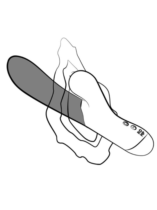 ROMP - PULSE VIBRADOR RABBIT DUAL PUNTO G AZUL ELÉCTRICO