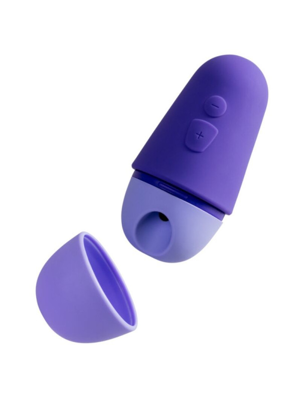 ROMP - FREE X ESTIMULADOR DE CLÍTORIS CON TAPA 10 NIVELES RECARGABLE MORADO