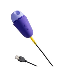 ROMP - FREE X ESTIMULADOR DE CLÍTORIS CON TAPA 10 NIVELES RECARGABLE MORADO