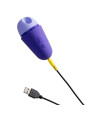 ROMP - FREE X ESTIMULADOR DE CLÍTORIS CON TAPA 10 NIVELES RECARGABLE MORADO
