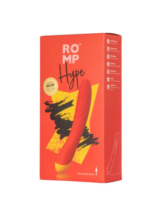ROMP - HYPE VIBRADOR PUNTO G MULTIFUNCIÓN ROJO