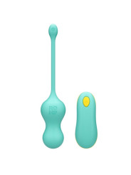 ROMP - CELLO HUEVO VIBRADOR MULTIFUNCIÓN TURQUESA CONTROL REMOTO
