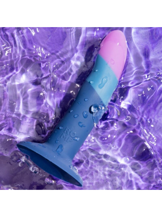 ROMP - PICCOLO DILDO SILICONA CON VENTOSA TRICOLOR 14 CM