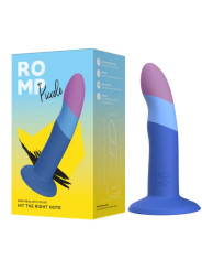 ROMP - PICCOLO DILDO SILICONA CON VENTOSA TRICOLOR 14 CM