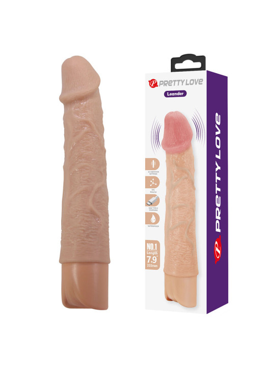 PRETTY LOVE - LEANDER VIBRADOR REALÍSTICO FLEXIBLE