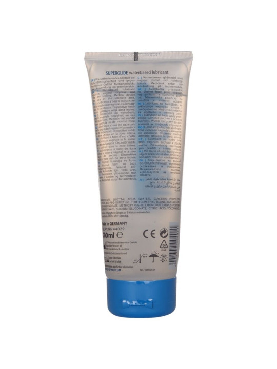 HOT - SUPERGLIDE LIQUID PLEASURE LUBRICANTE BASE AGUA 200 ML