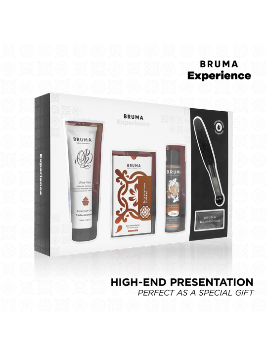 BRUMA XPERIENCE - KIT TENTACIÓN DULCE TARTA AMERICANA CON POTENCIADOR DE ORGASMOS