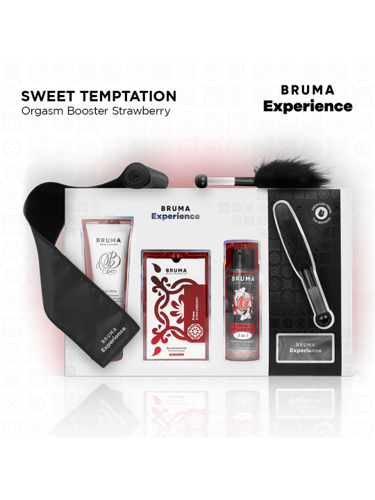 BRUMA XPERIENCE - KIT TENTACIÓN DULCE FRESA CON POTENCIADOR DE ORGASMOS