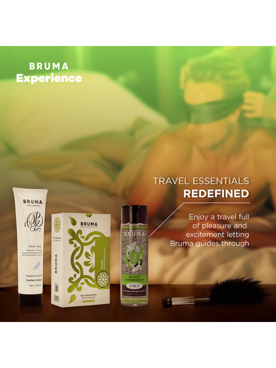 BRUMA XPERIENCE - KIT TENTACIÓN DULCE SANDÍA CON POTENCIADOR DE ORGASMOS