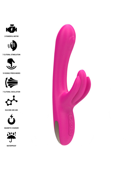 INTENSE - BRITNEY VIBRADOR MULTIFUNCIÓN RABBIT 23 CM ROSA