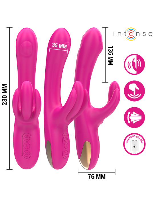 INTENSE - BRITNEY VIBRADOR MULTIFUNCIÓN RABBIT 23 CM ROSA
