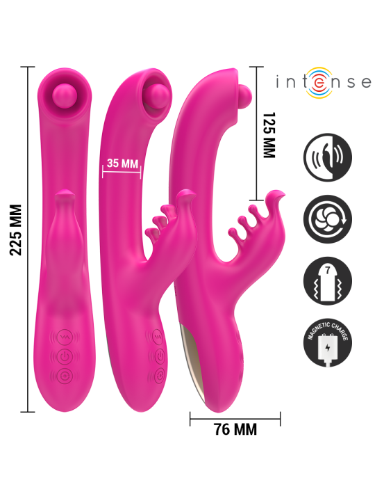 INTENSE - CHRISTINA VIBRADOR MULTIFUNCIÓN RABBIT 22.5 CM ROSA