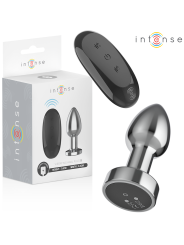 INTENSE - PLUG ANAL 10 VIBRACIONES METAL CON CONTROL REMOTO S