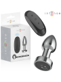 INTENSE - PLUG ANAL 10 VIBRACIONES METAL CON CONTROL REMOTO S
