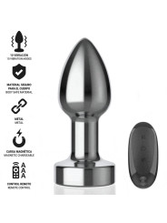 INTENSE - PLUG ANAL 10 VIBRACIONES METAL CON CONTROL REMOTO S