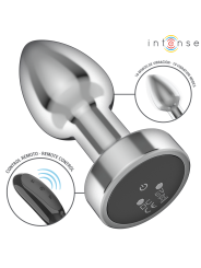 INTENSE - PLUG ANAL 10 VIBRACIONES METAL CON CONTROL REMOTO S