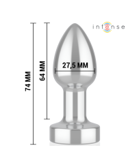 INTENSE - PLUG ANAL 10 VIBRACIONES METAL CON CONTROL REMOTO S