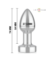 INTENSE - PLUG ANAL 10 VIBRACIONES METAL CON CONTROL REMOTO S