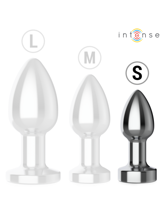INTENSE - PLUG ANAL 10 VIBRACIONES METAL CON CONTROL REMOTO S