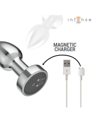 INTENSE - PLUG ANAL 10 VIBRACIONES METAL CON CONTROL REMOTO S