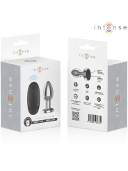 INTENSE - PLUG ANAL 10 VIBRACIONES METAL CON CONTROL REMOTO S